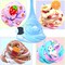 5 Pieces Butter Slime,Pink Strawberry, Blue Ice Cream, Coffee Cotten Candy Slime with Dual Colors, Super Soft and Non-Sticky, Birthday Gifts for Girl and Boys